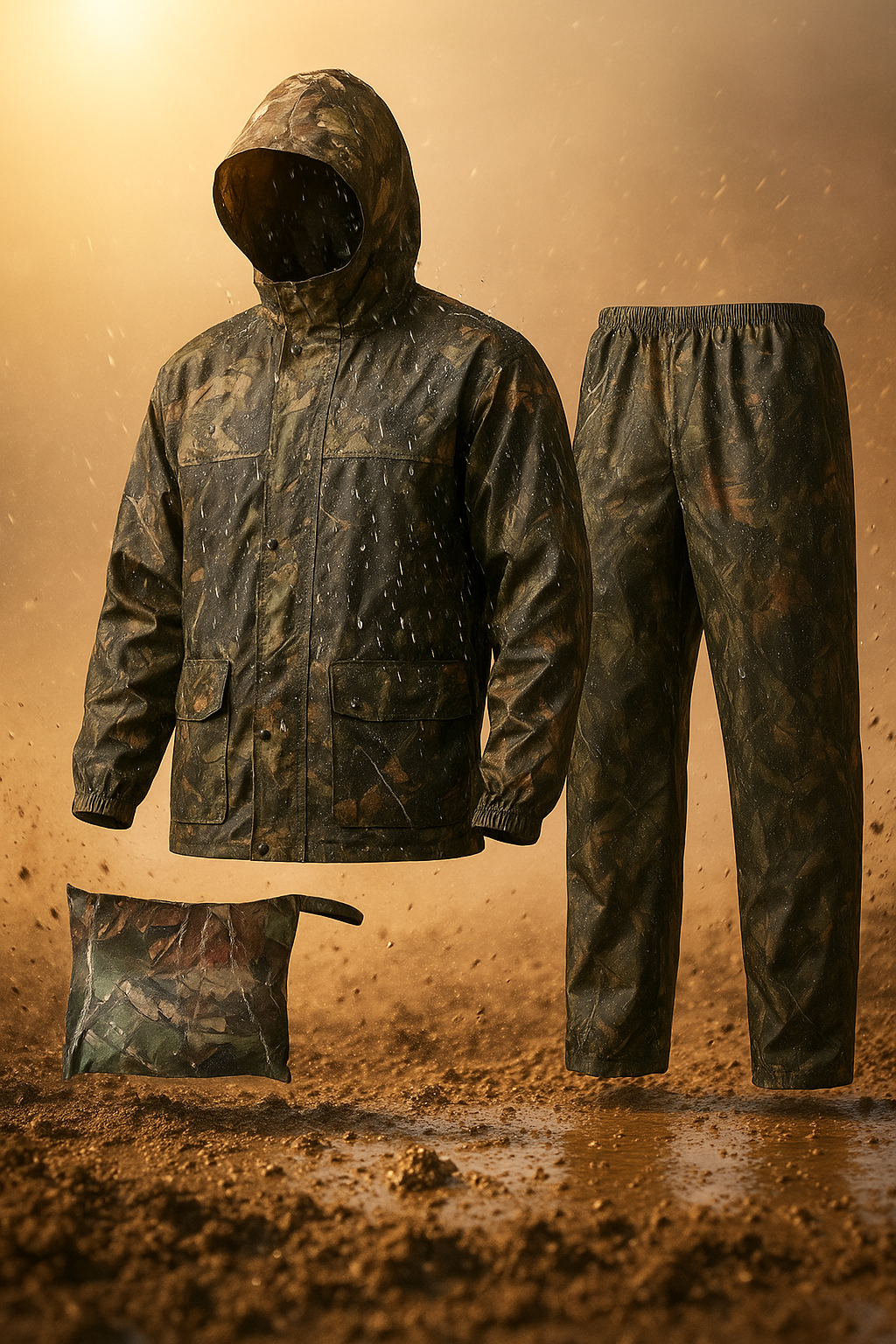 Chaqueta + Pantalón + Bolso – 100% Impermeable [Kit Táctico HÉROE]